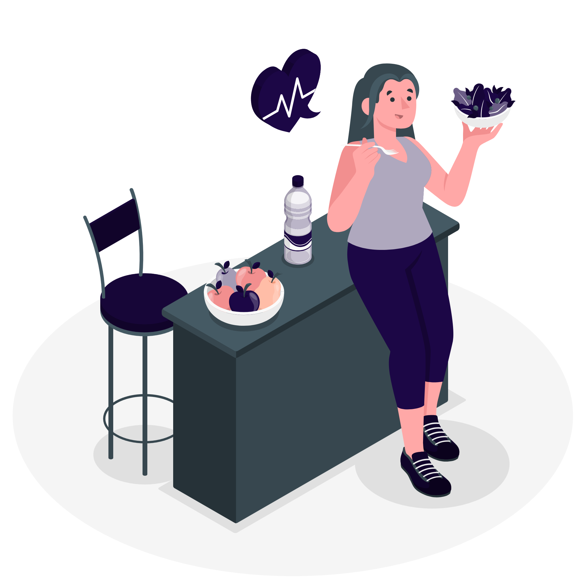 Ilustración programa de salud